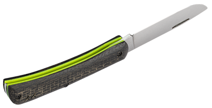 W.R. Case XX Knives Sodbuster Jr Black Canvas Day Glow G10 S35VN Steel Pocket Knife 66382