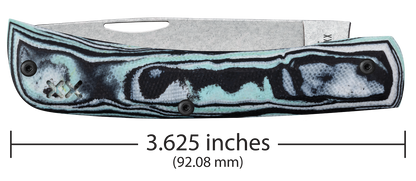 W.R. Case XX Knives Sod Buster Jr Seafoam Green Burl G-10 66384 S35VN Stainless Pocket Knife