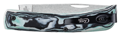 W.R. Case XX Knives Sod Buster Jr Seafoam Green Burl G-10 66384 S35VN Stainless Pocket Knife