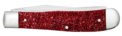 Case XX™ Knives Red Ruby Stardust Kirinite Trapper Stainless 67000 Pocket Knife