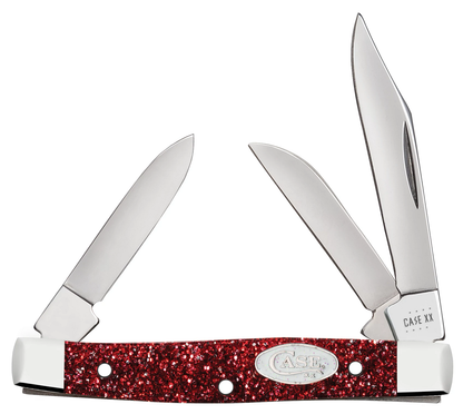 W.R. Case XX Knives Red Ruby Stardust Small Stockman Stainless 67004 Pocket Knife