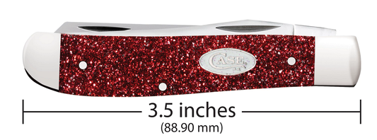 Case XX™ Knives Red Ruby Stardust Mini Trapper Stainless 67005 Pocket Knife