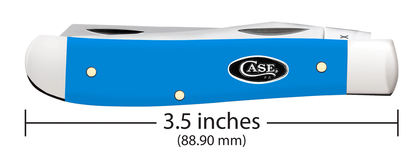 W.R. Case XX Knives Mini Trapper Light Blue Synthetic 68901 Stainless Pocket Knife