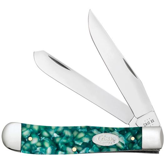 Case XX™ Knives Trapper Green SparXX™ Knives Kirinite 71380 Stainless Steel Pocket Knife