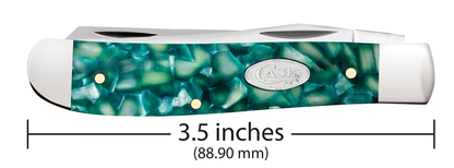 W.R. Case XX Knives Mini Trapper Green SparXX Knives Kirinite 71381 Stainless Pocket Knife