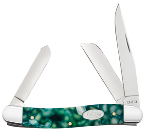 W.R. Case XX Knives Medium Stockman Green Kirinite Sparx 71382 Stainless Pocket Knife