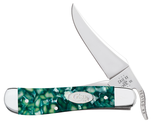 Case XX™ Knives Russlock Green Kirinite SparXX™ Knives 71383 Stainless Steel Pocket Knife