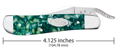 W.R. Case XX Knives Russlock Green Kirinite SparXX Knives 71383 Stainless Steel Pocket Knife