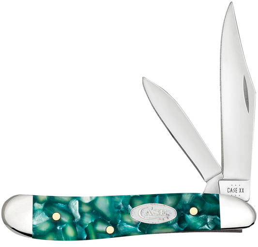 W.R. Case XX Knives Peanut Green Kirinite SparXX Knives 71384 Stainless Steel Pocket Knife