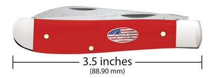 Case XX™ Knives American Workman Red Mini Trapper 73927 Carbon Steel Pocket Knife