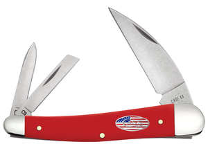 W.R. Case XX Knives Seahorse Whittler American Workman Red Synthetic 73938 Carbon Steel Pocket Knife