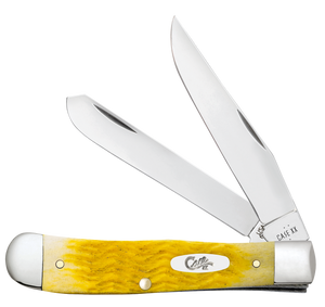 W.R. Case XX Knives Trapper Platts Jig Yellow Bone 75310 Stainless Pocket Knife