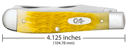 W.R. Case XX Knives Trapper Platts Jig Yellow Bone 75310 Stainless Pocket Knife