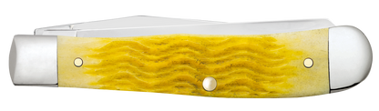 W.R. Case XX Knives Trapper Platts Jig Yellow Bone 75310 Stainless Pocket Knife