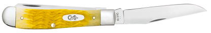 W.R. Case XX Knives Trapper Platts Jig Yellow Bone 75310 Stainless Pocket Knife