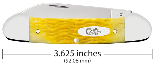 W.R. Case XX Knives Canoe Platts Jig Yellow Bone 75312 Stainless Pocket Knife