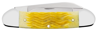 W.R. Case XX Knives Canoe Platts Jig Yellow Bone 75312 Stainless Pocket Knife