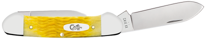 W.R. Case XX Knives Canoe Platts Jig Yellow Bone 75312 Stainless Pocket Knife