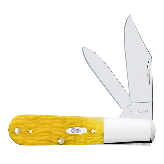 W.R. Case XX Knives Barlow Platts Jig Yellow Bone 75313 Stainless Pocket Knife