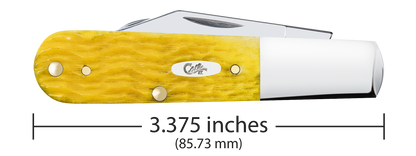 W.R. Case XX Knives Barlow Platts Jig Yellow Bone 75313 Stainless Pocket Knife