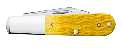 W.R. Case XX Knives Barlow Platts Jig Yellow Bone 75313 Stainless Pocket Knife