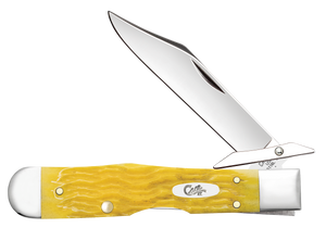W.R. Case XX Knives Cheetah Cub Platts Jig Yellow Bone 75317 Stainless Pocket Knife