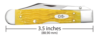W.R. Case XX Knives Cheetah Cub Platts Jig Yellow Bone 75317 Stainless Pocket Knife