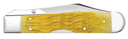 W.R. Case XX Knives Cheetah Cub Platts Jig Yellow Bone 75317 Stainless Pocket Knife