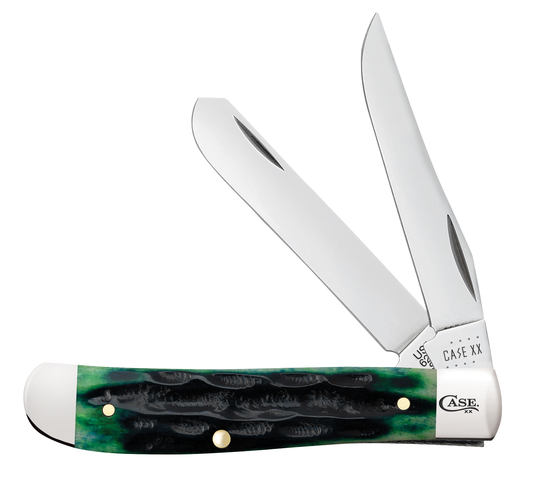 Case XX™ Knives Deep Canyon Hunter Green Bone Mini Trapper 75834 Pocket Knife