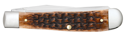 Case XX™ Knives Trapper 79410 Brothers Brown Bone Stainless Steel Pocket Knife