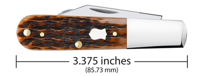 Case XX™ Knives Barlow 79413 Brothers Jig Brown Bone Stainless Steel Pocket Knife