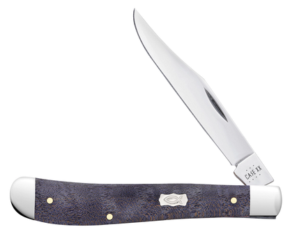 Case XX™ Knives Slimline Trapper Purple Curly Maple Wood 80546 Stainless