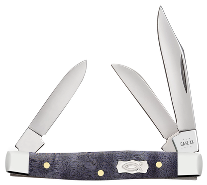 Case XX™ Knives Small Stockman Purple Curly Maple 80547 Stainless Pocket Knife