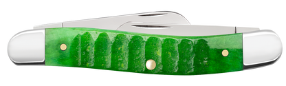 W.R. Case XX Knives Medium Stockman 1st Run Gator Jig Bright Green Bone 81442 Stainless 1/250 Pocket Knife