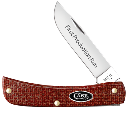 W.R. Case XX Knives Sod Buster Jr 1st Run Dark Red Micarta 82273 Carbon Steel 1/250 Pocket Knife