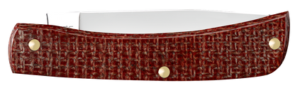 W.R. Case XX Knives Sod Buster Jr 1st Run Dark Red Micarta 82273 Carbon Steel 1/250 Pocket Knife
