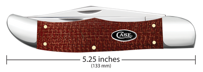 W.R. Case XX Knives Folding Hunter 1st Run Dark Red Micarta 82274 Carbon Steel 1/250 Pocket Knife