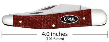 W.R. Case XX Knives Seahorse Whittler 1st Run Dark Red Burlap Micarta 82277 Carbon Steel 1/250 Pocket Knife