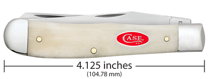 W.R. Case XX Knives Trapper 1st Run Natural Bone 84020 Stainless 1/250 Pocket Knife