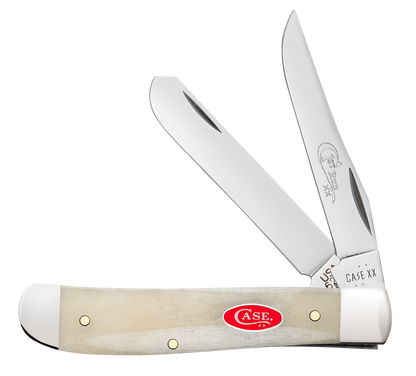 W.R. Case XX Knives Mini Trapper 1st Run Natural Bone 84021 Stainless 1/250 Pocket Knife
