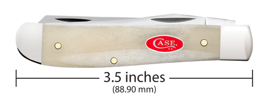 W.R. Case XX Knives Mini Trapper 1st Run Natural Bone 84021 Stainless 1/250 Pocket Knife