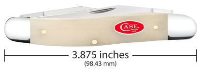 W.R. Case XX Knives Muskrat 1st Run Natural Bone 84022 Stainless 1/250 Pocket Knife