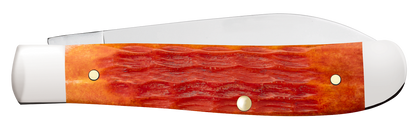 W.R. Case XX Knives Mini Trapper 1st Run Tequila Sunrise Bone 87531 Stainless 1/250 Pocket Knife