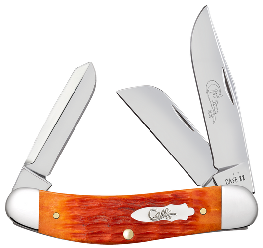 W.R. Case XX Knives Sowbelly Stockman 1st Run Tequila Sunrise Bone 87532 1/250