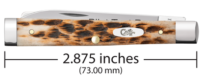 W.R. Case XX Knives Baby Doc Pilot Test Run Amber Bone 91598 Stainless Pocket Knife