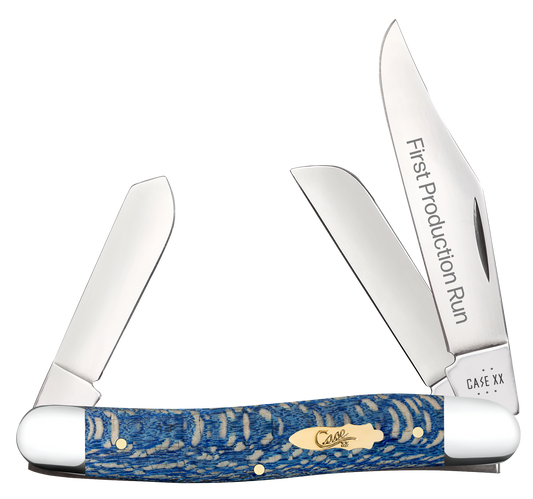 W.R. Case XX Knives Stockman 1st Run Blue Sycamore Wood 93732 Stainless 1/250 Pocket Knife