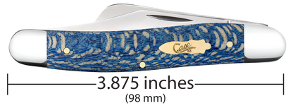 W.R. Case XX Knives Stockman 1st Run Blue Sycamore Wood 93732 Stainless 1/250 Pocket Knife