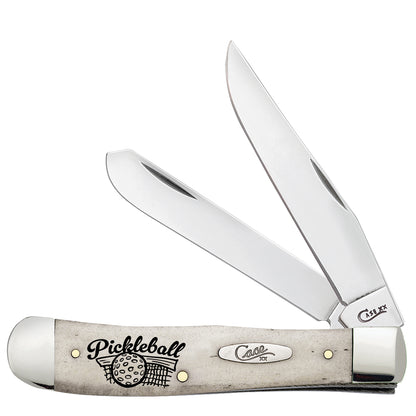W.R. Case XX Knives Trapper Pickleball Natural Bone AWTC54PC Pocket Knife