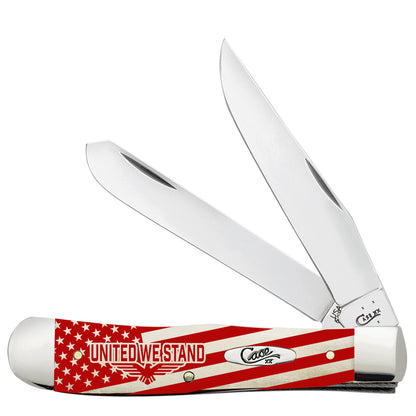W.R. Case XX Knives Trapper United We Stand Natural Bone AWTC54UN Pocket Knife