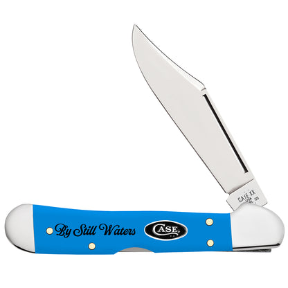W.R. Case XX Knives Mini Copperlock Light Blue Synthetic Stainless Pocket Knife AWTC749W